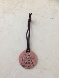 Copper Luggage Tag, front