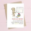 Greeting Card - Teacher Much Cleverer (FREE DELIVERY)